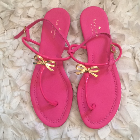 kate spade Shoes - Kate Spade bubble gum pink bow shoes size 10M NWOT